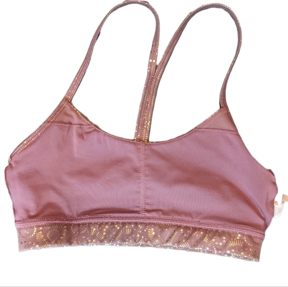 Glyder Lotus Sports Bra Mauve Royal Tide Sz XS - Picture 2 of 8